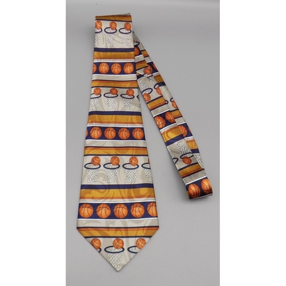 Basketball Tie Necktie NBA Steven Harris Polyester Hoops B Ball NCAA Coach